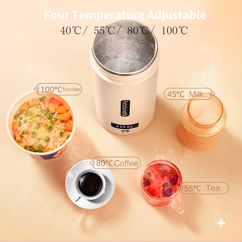 Ấm Đun Nước Giữ Nhiệt Thông Minh 300W Có Màn Hình LCD Điều Chỉnh Được Tiện Dụng