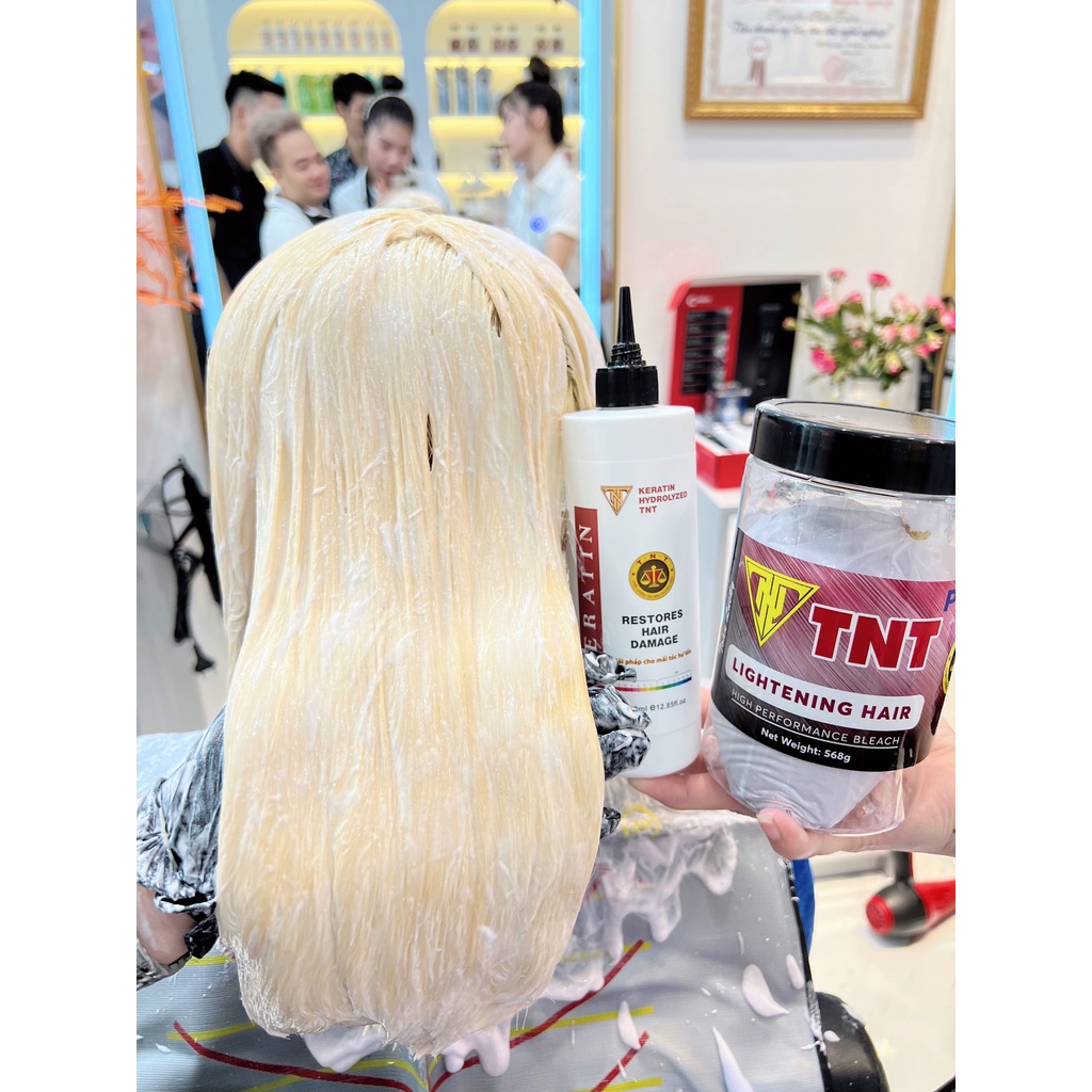 Bột tẩy tóc Kerain TNT plus cao cấp không xót da đầu, không hại tóc, 568g,chính hãng TNT