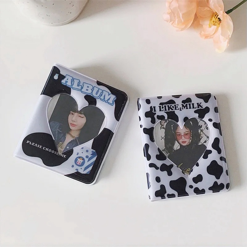 Album Đựng Thẻ 32 Ngăn 3 Inch Hình Bò Sữa Đáng Yêu