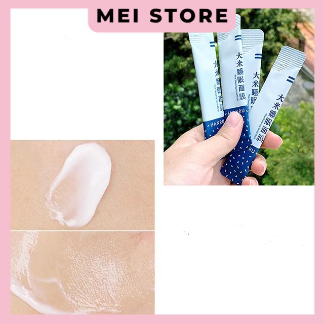 Mặt Nạ Ngủ Hanru Gạo Làm Sáng Và Căng Bóng Da ( Hộp 20 gói)