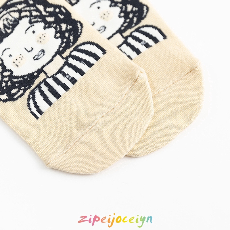 Vớ nữ cổ ngắn in hình hoạt hình dễ thương