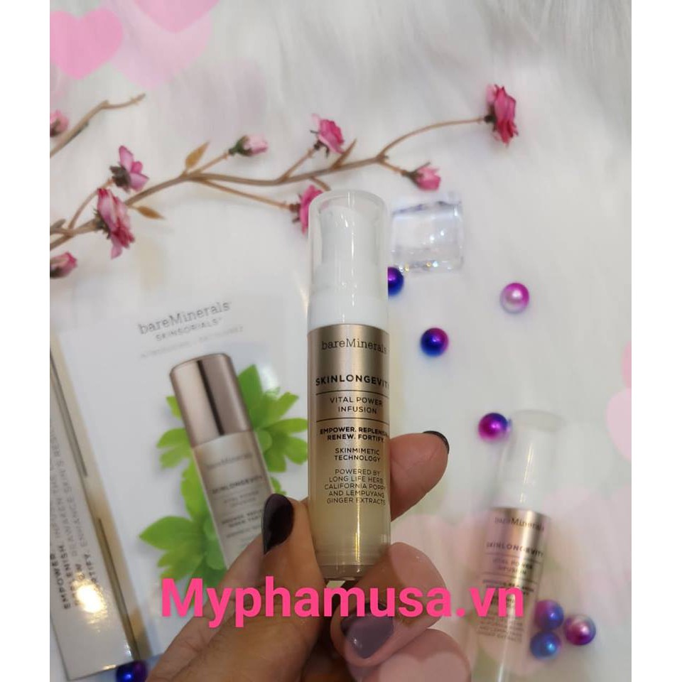 Tinh Chất Dưỡng Da- BareMinerals Skinlongevity Vital Power Infusion 7,5ml