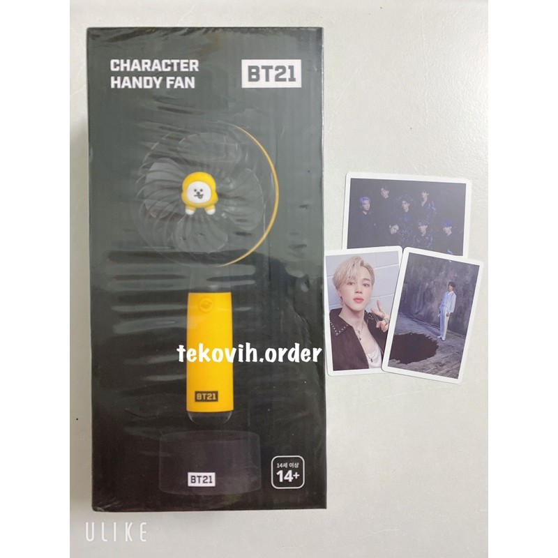 (Sẵn Tata, Cooky) Quạt cầm tay BT21 Handy Fan Ver.1 chính hãng