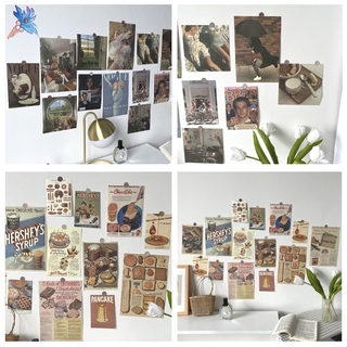 Tấm áp phích phim / hình ảnh bánh mì / thức ăn dáng đứng phong cách vintage trang trí tường