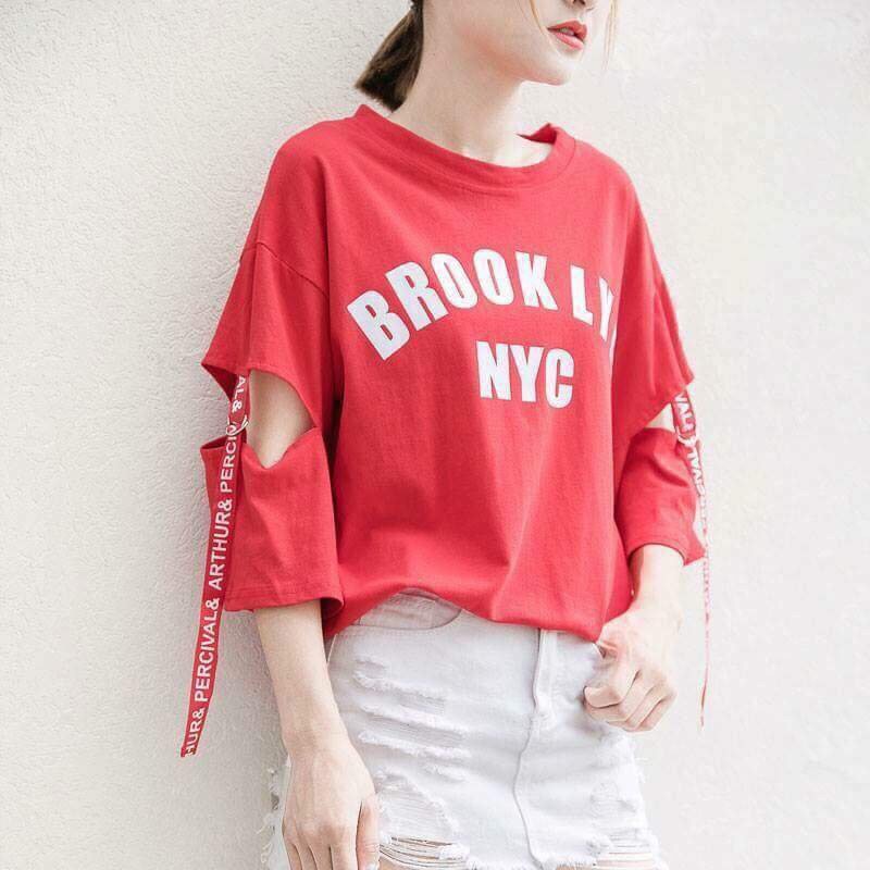 Áo thun tay lỡ Cực xinh