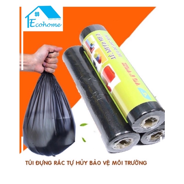 Ecohome Combo 3 Túi bóng đựng rác, túi rác phân huỷ nhanh