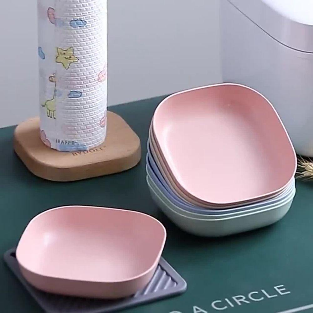 Hộp Đựng Thức Ăn Bằng Rơm Lúa Mì Không Vỡ Tiện Dụng Cho Gia Đình