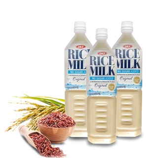 [ Sỉ combo 3 chai ] Nước Gạo Rang OKF Rice Milk Hàn Quốc Chai 1,5 Lít