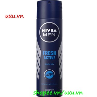 Xịt Khử Mùi Nam 150Ml Nivea Fresh Active, Với uxu.vn Tất Cả Là Chính thumbnail