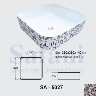 CHẬU LAVABO VUÔNG 5027