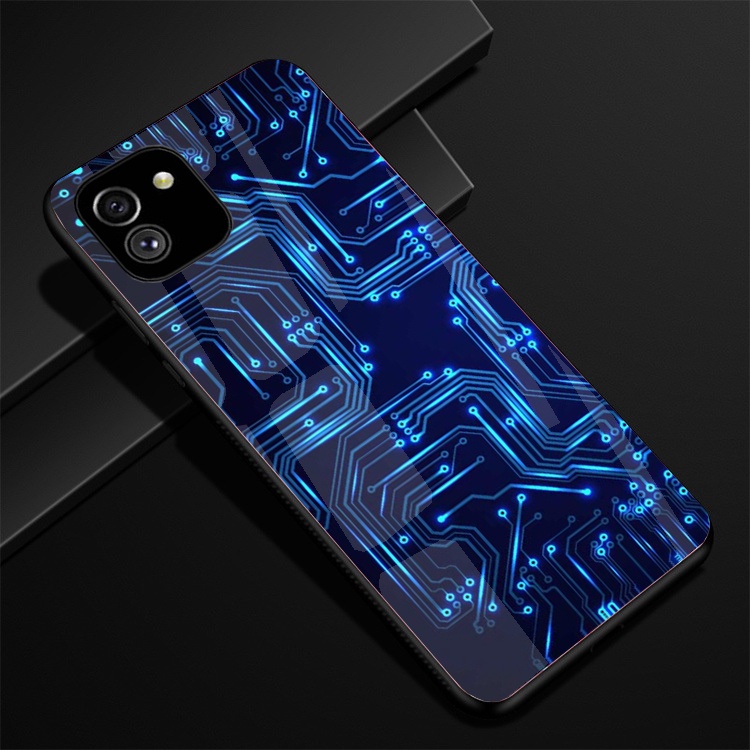 Ốp Lưng Kính SAMSUNG GALAXY A03 Hình in 3D sáng bóng cao cấp