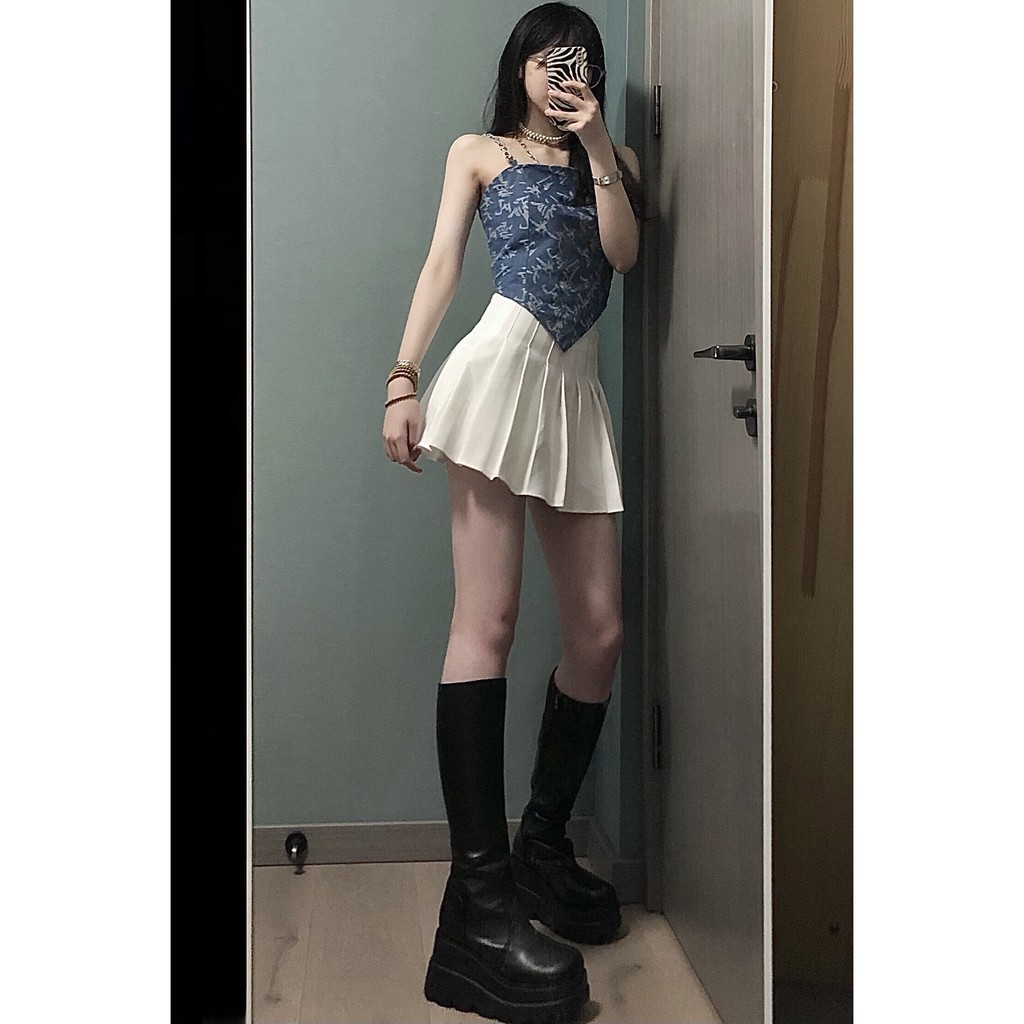 (SẴN) Boot nữ Julyboot - Cổ Cao Giày Bánh Mì Nữ Big Size 41 42 43 Đế Cao 8,5 cm Có Khóa Kéo Phong cách Y2K (ảnh thật) bk | BigBuy360 - bigbuy360.vn