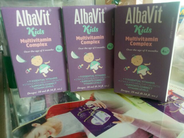 ✅(Nhập khẩu Ba Lan) Albavit Kids multivitamin complex drops 10ml