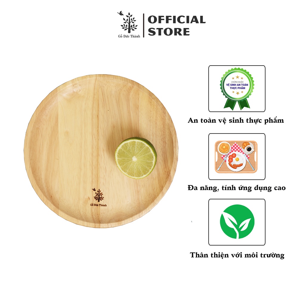 Dĩa gỗ tròn size lớn Gỗ Đức Thành