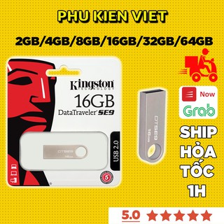 USB Kingston 2GB/4GB/8GB/16GB/32GB/64GB - Vỏ Kim Loại - Chống Nước - Bảo Hành 12 Tháng Đổi Mới