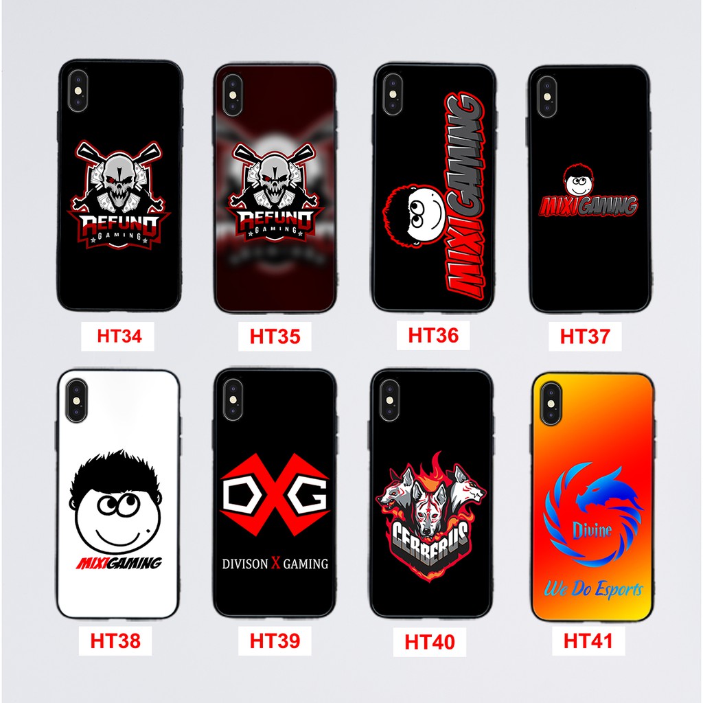 Ốp IPhone X-XS-XR-XS Max  In  Hình Game: Refund Gaming, Mixi Gaming, Divine Esports,DivisionX,Cerberus