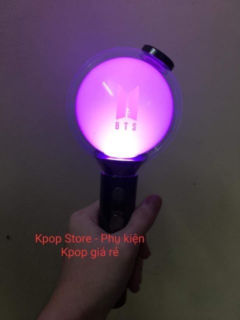 BTS OFFICIAL LIGHTSTICK BOMB VER SPECIAL đèn cổ vũ đổi màu qua app