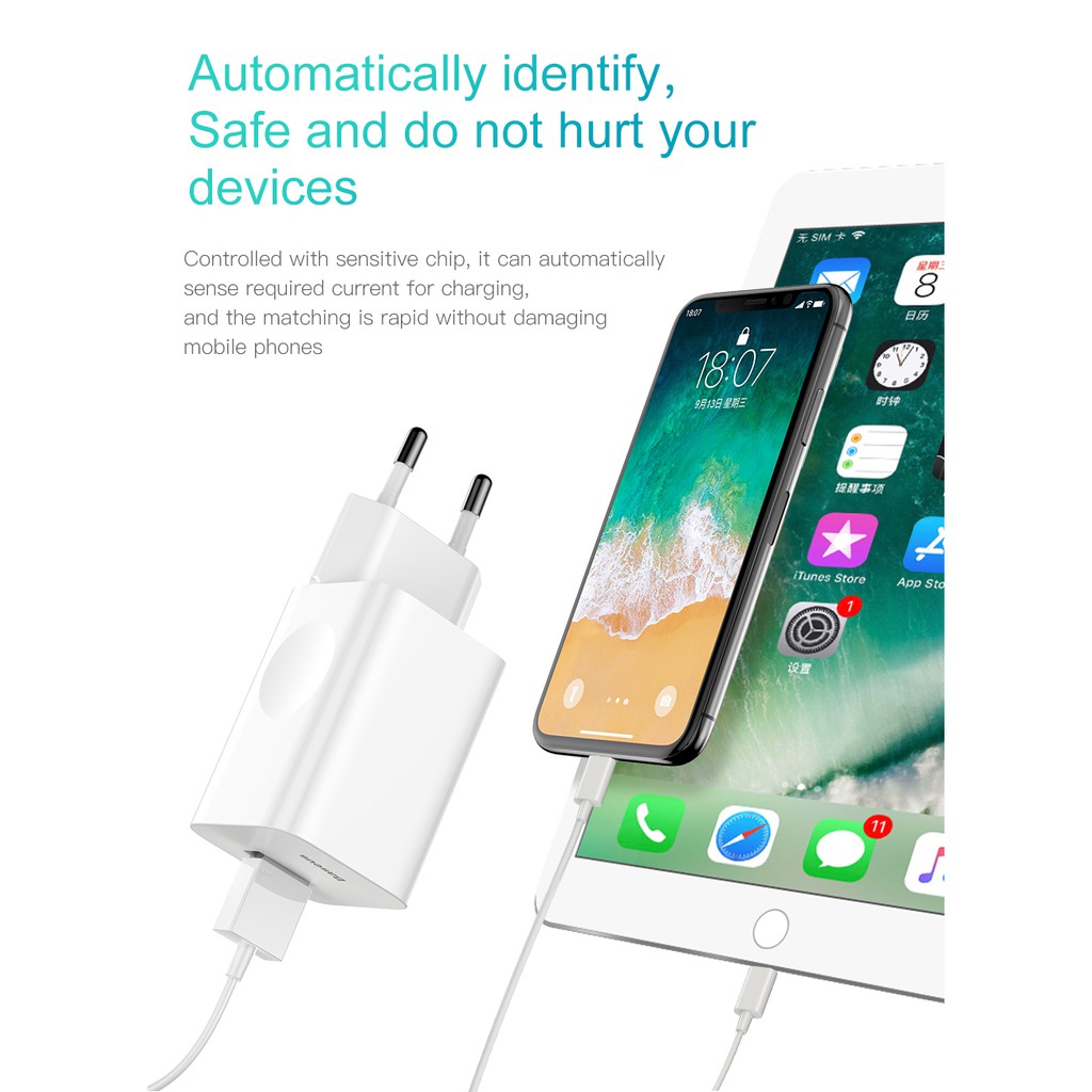 Củ sạc nhanh thần thánh Baseus Tuyệt đối an toàn cho người sử dụng mã Travel Quick Charge 3.0 24W sạc 50% trong 30 phút