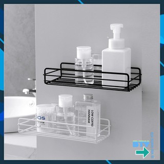 Kệ sắt chữ nhật để đồ nhà tắm, nhà bếp dính tường trang trí đa năng