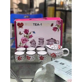 Bộ ấm chén pha trà hoa đào Nhật