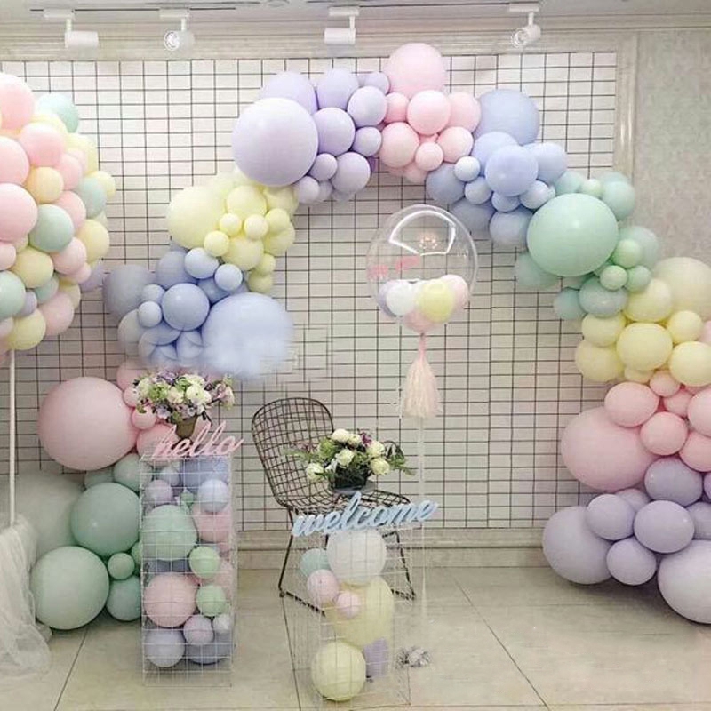 Set 10 bong bóng latex màu kẹo ngọt dùng trang trí tiệc độc đáo cho bé
