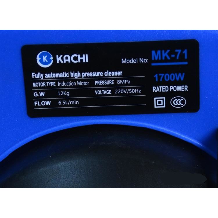 Máy phun xịt rửa xe Motor cảm ứng từ Kachi MK71