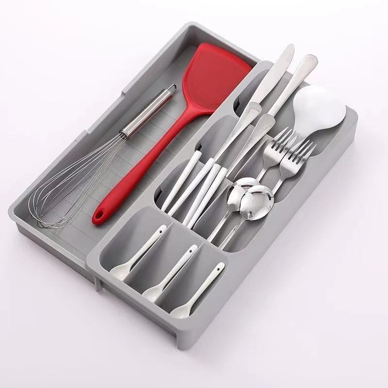 Khay đựng thìa, dĩa, dụng cụ nhà bếp, Hộp đựng dao thìa nĩa xuất khẩu A3 + A4 40*38.5*5cm