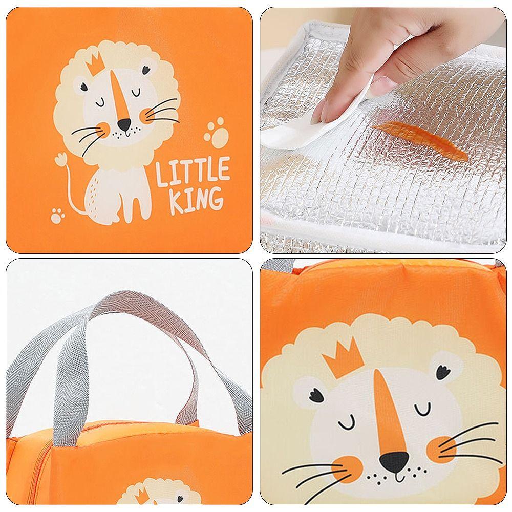 One Túi Xách Tay Đựng Hộp Cơm Trưa In Họa Tiết Hoạt Hình Dễ Thương Cho Học Sinh