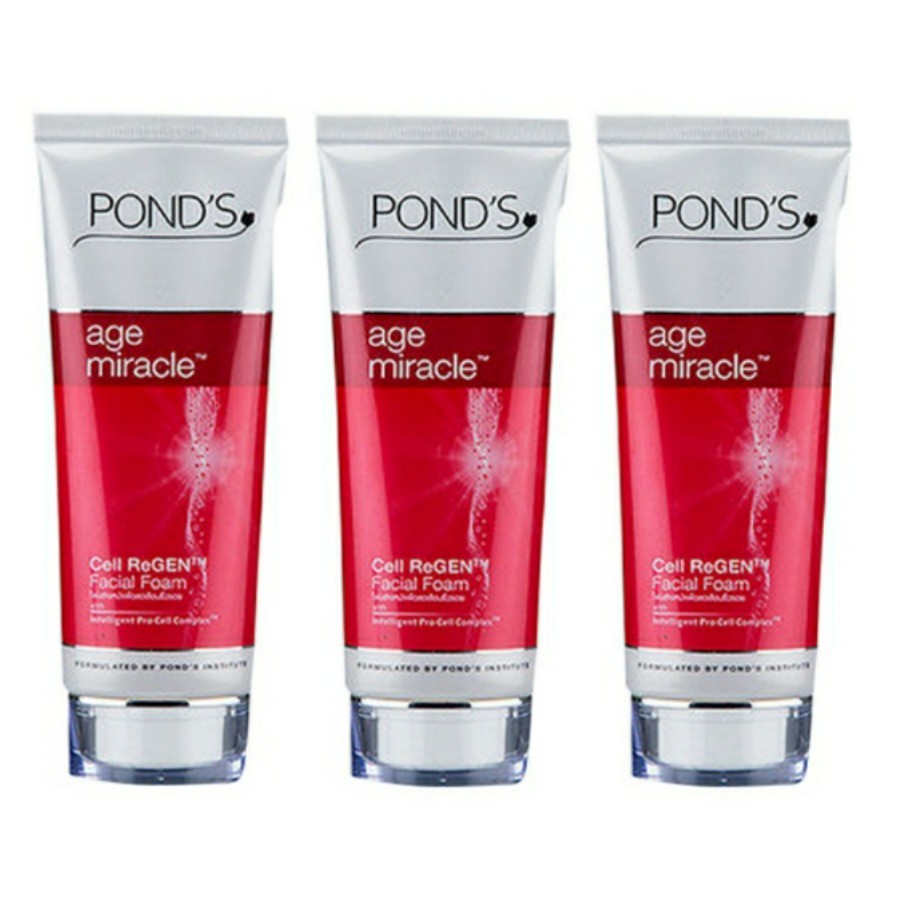 Sữa rửa mặt Pond's đỏ chống lão hóa Age Miracle 100g