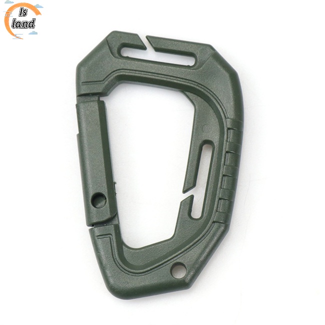 Móc Khóa Carabiner Hình Chữ D Bằng Nhựa Gọn Nhẹ Cho Hoạt Động Ngoài Trời