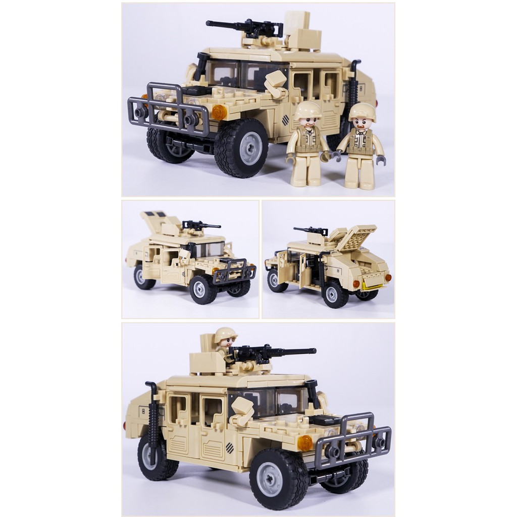 Lego Army Sluban M38 B0837 Xe Humvve đặc chủng chở lính của Mỹ