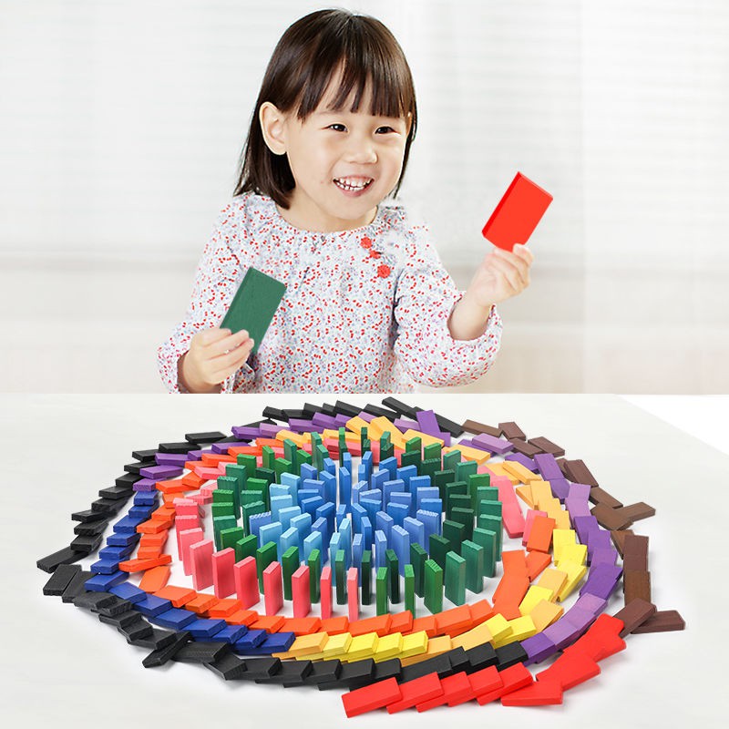 1000 miếng domino, trò chơi xếp hình dành cho trẻ em người lớn khối xây dựng trí tuệ, đồ não tiêu chuẩn các cơ qu