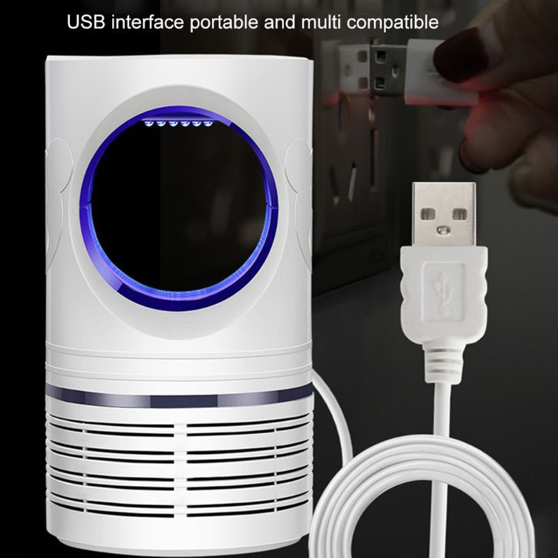 DOU UV Mosquito Killer Lamp USB Powered Insect Trap 8LED Light for Indoor Outdoor Pest Control