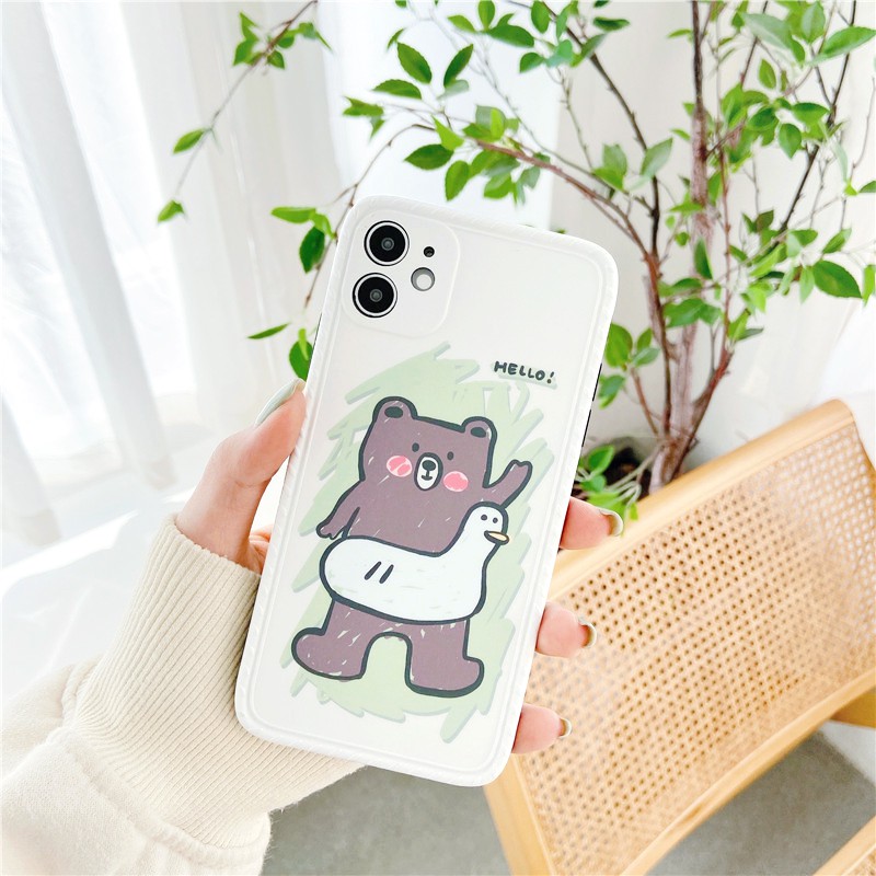 Ốp lưng iphone Phao Vịt IMD dày dặn viền nổi 5/5s/6/6plus/6s/6splus/7/7plus/8/8plus/x/xr/xs/11/12/pro/max/plus/promax | BigBuy360 - bigbuy360.vn