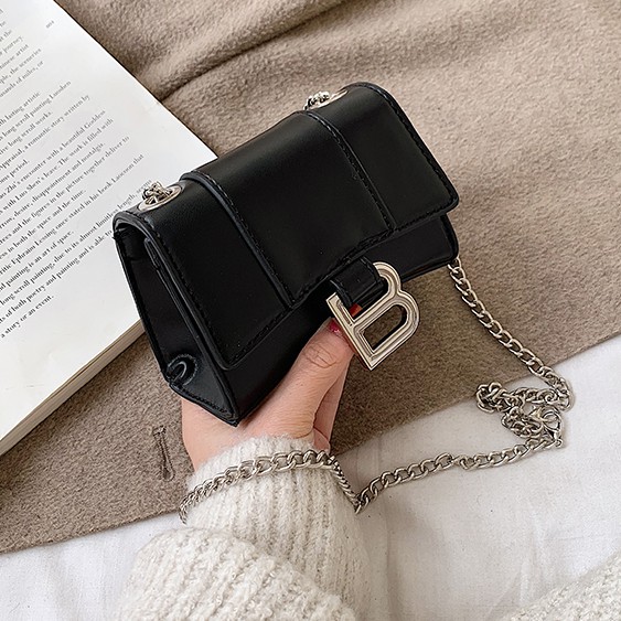 Túi Đeo Chéo Nữ, Túi Đeo Vai  Mini Khóa Bấm Chữ B SK1210