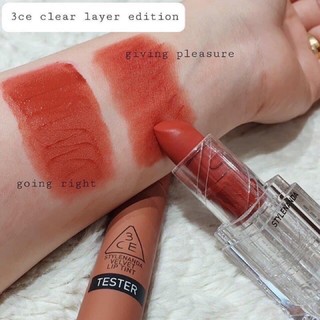 Son Lì 3CE SOFT MATTE Lapstick Clear Layer Edition
