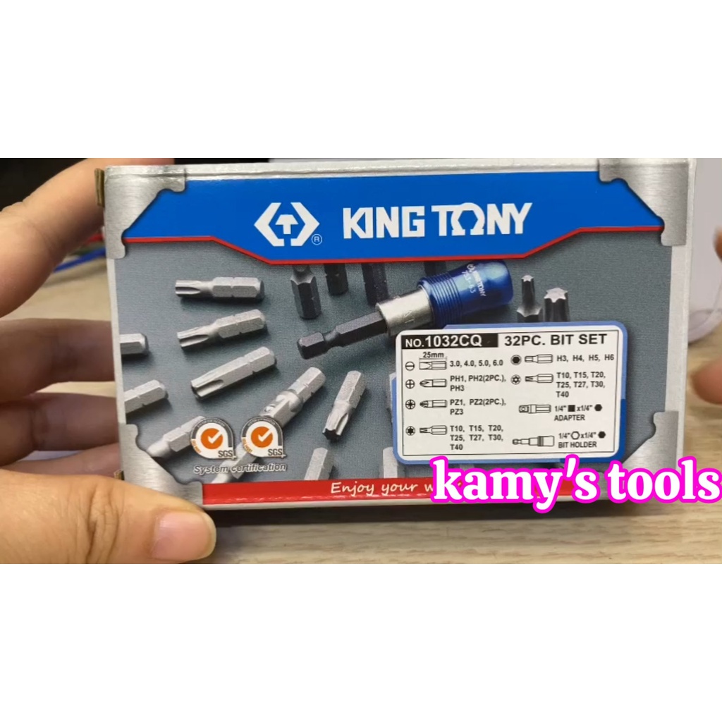 Bộ mũi vít Kingtony 32 chi tiết model 1032CQ
