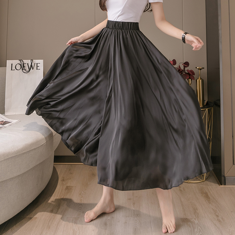 Real shot new chiffon trousers wide-leg pants straight-leg pants casual pants | WebRaoVat - webraovat.net.vn