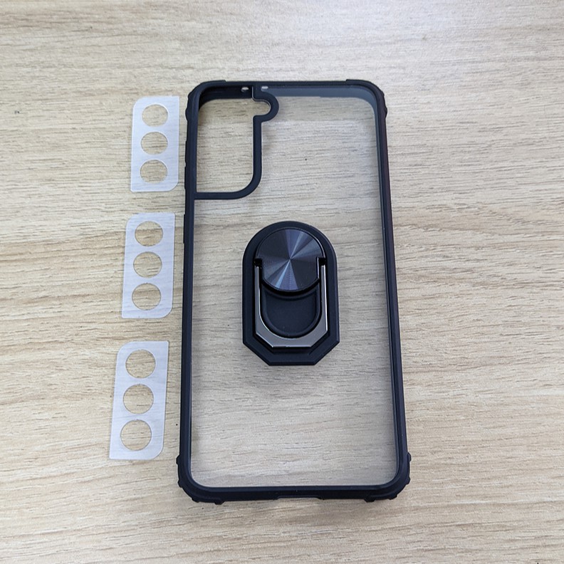 Ốp lưng chống sốc kèm iring cho Samsung Galaxy S21 Plus- Dán Camera S21 Plus