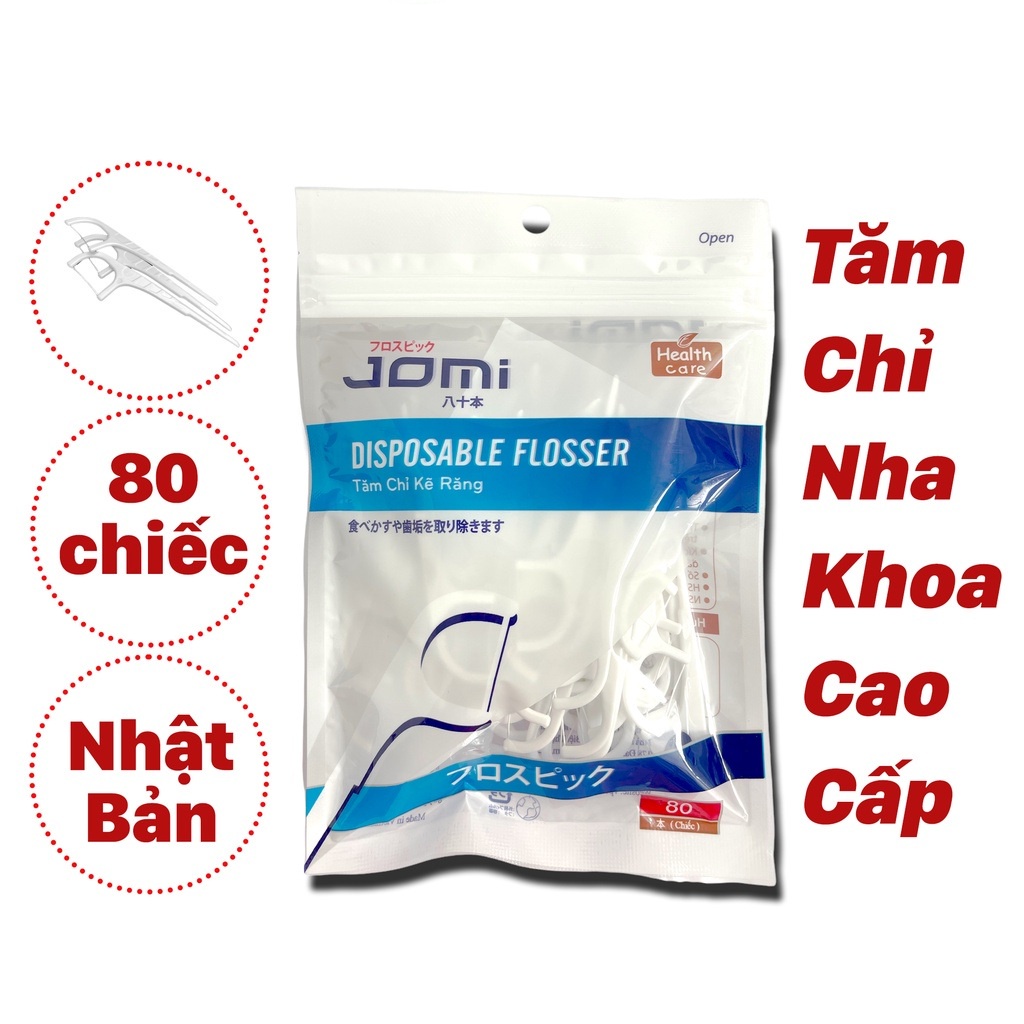 Tăm chỉ nha khoa Nhật Bản Jomi tăm chỉ sạch khuẩn cao cấp NPP Tido88