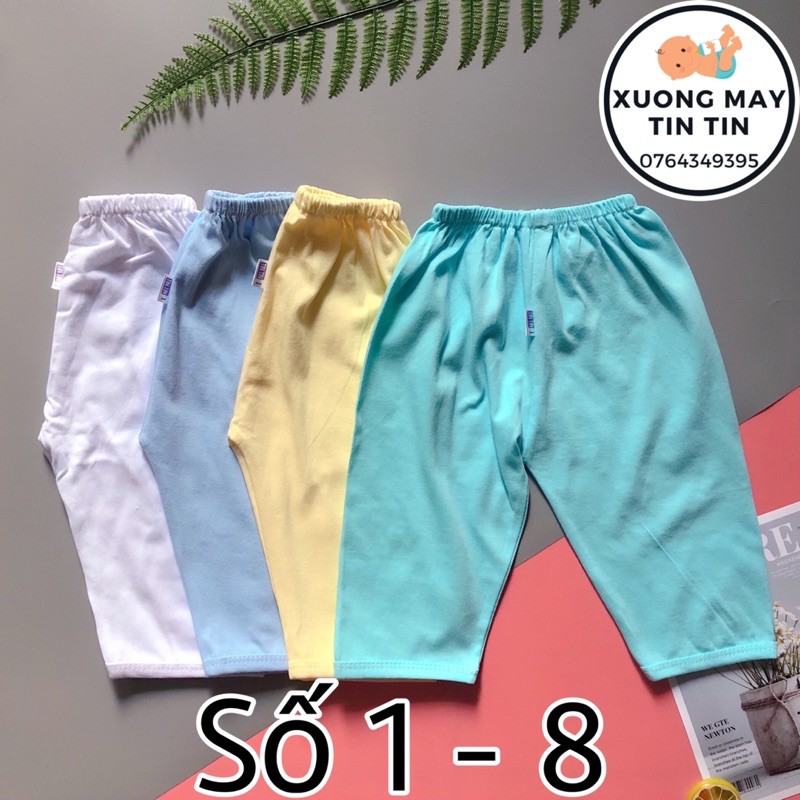 Quần dài trẻ em cotton 100% thoải mái mặc ở nhà số 1-8