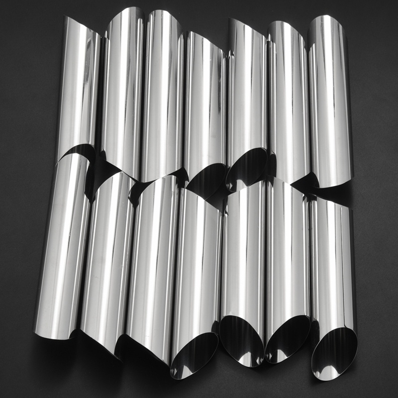 Set 14 ống thép không gỉ 430 khuôn làm bánh 5 inch