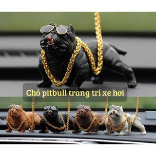 [ HOT ] { GIÁ HỦY DIỆT } TƯỢNG CHÓ PITBULL TRANG TRÍ TAPLO XE HƠI, Ô TÔ { 1 ĐỔI 1 }