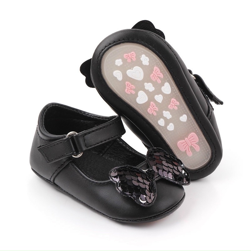 Giầy bệt tập đi cho bé gái size sơ sinh giầy điệu cho bé