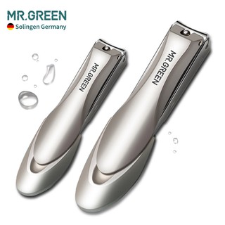 Set 2 dụng cụ cắt móng tay Mr.green bằng thép không gỉ chống văng