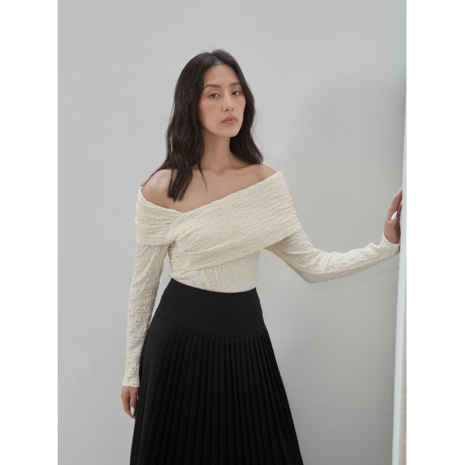 COCO SIN - Váy Midi Đen Dập Ly | BigBuy360 - bigbuy360.vn