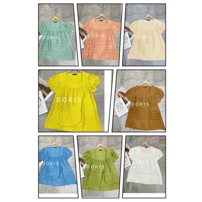 Áo bầu thiết kế cổ vuông