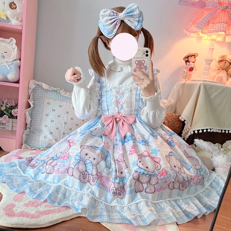 Váy lolita JSK gấu dễ thương