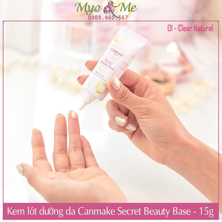 Kem lót dưỡng da Canmake Secret Beauty Base - Clear Natural