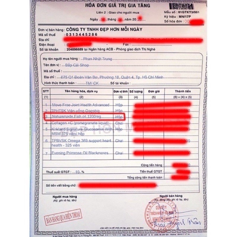 Dầu cá Nature Made Fish oil 1200mg - 130 viên